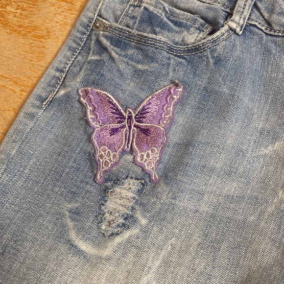 🌺 MUDD Girls Distressed Light Wash Jeans - Picture 3 of 12